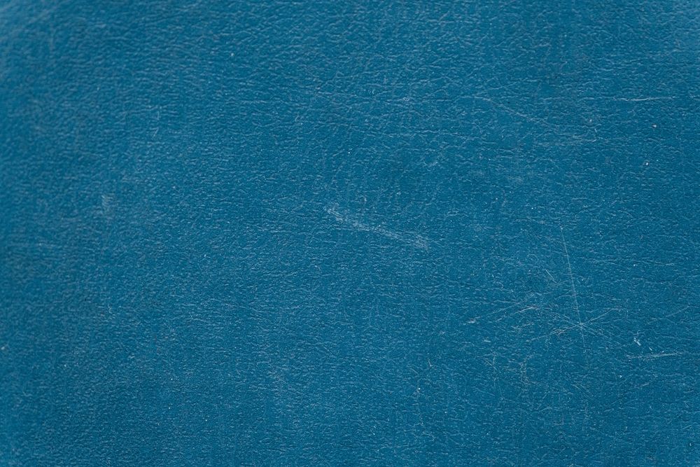 Aged blue leather textured background