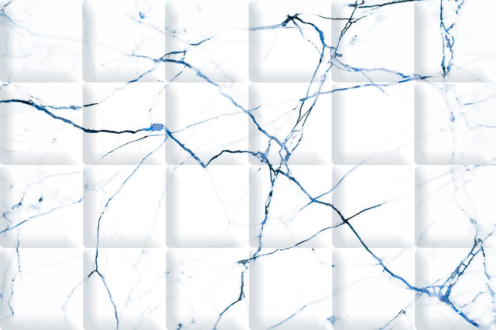 White marble with blue texture background