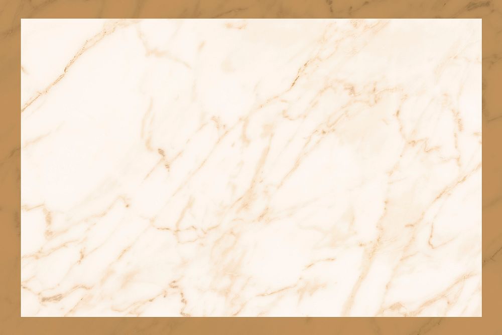Brown framed marble textured background
