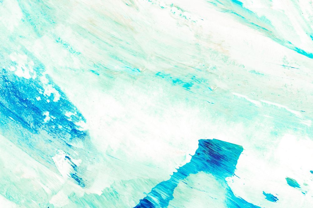 Blue painted abstract textured background