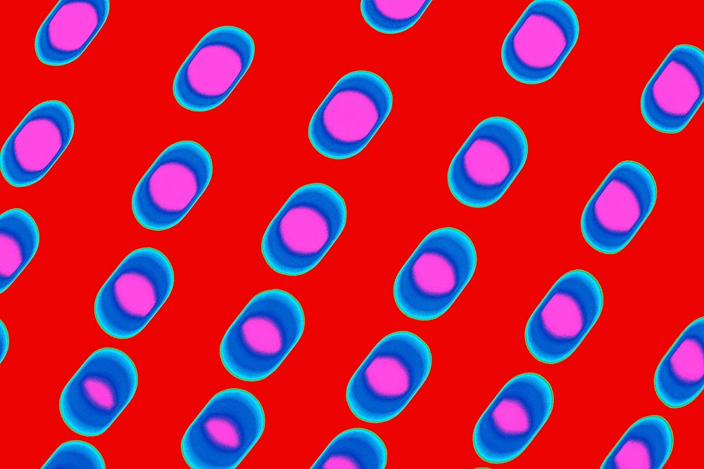 Oval shaped seamless pattern background