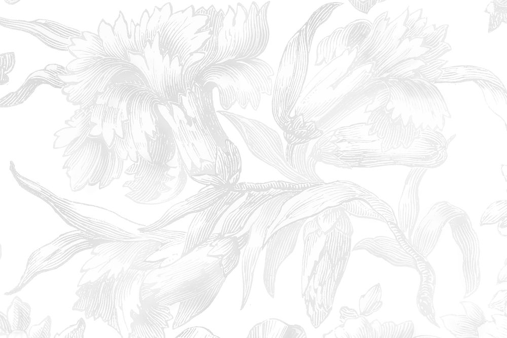 White flower textured background design