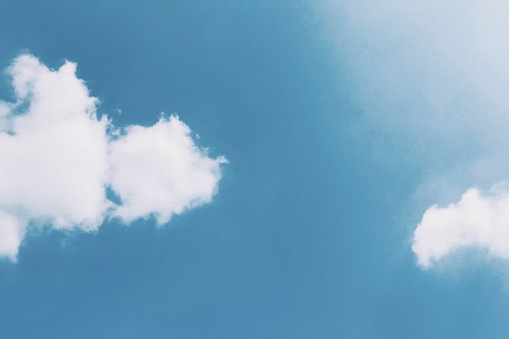 Bright blue sky background, sunny day