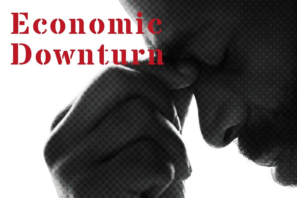 Economic downturn during coronavirus outbreak background