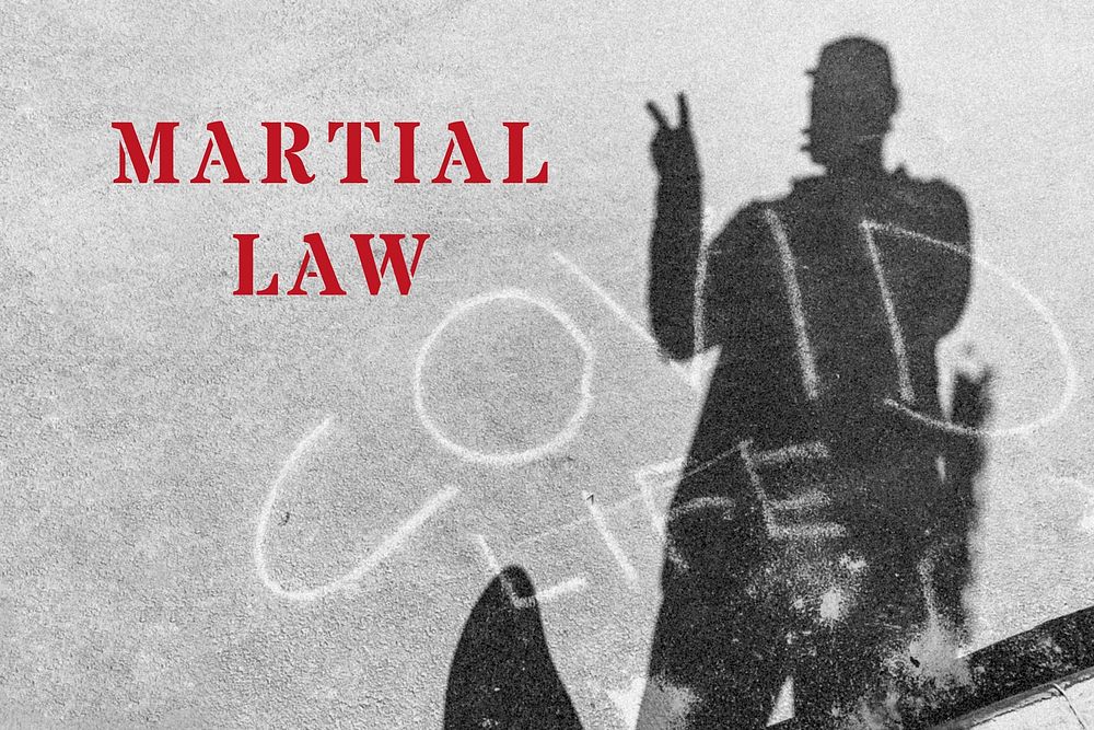 Martial law during the coronavirus pandemic social template