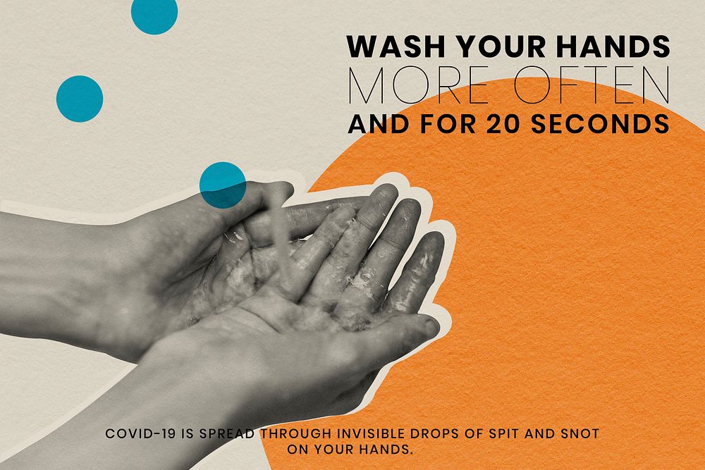 Wash your hands more often to prevent the spread of covid-19. This image is part our collaboration with the Behavioural…