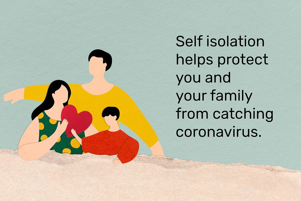 Protect you and your family by self isolating. This image is part our collaboration with the Behavioural Sciences team at…