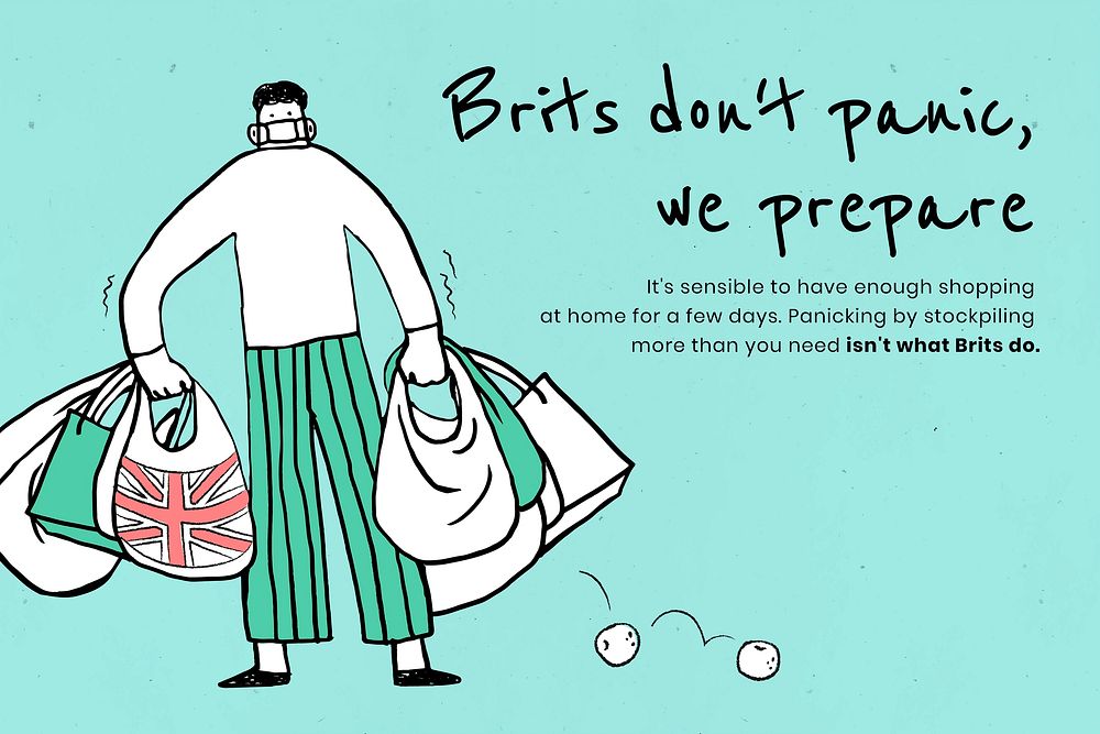 Brits don't panic, we prepare. This image is part our collaboration with the Behavioural Sciences team at Hill+Knowlton…