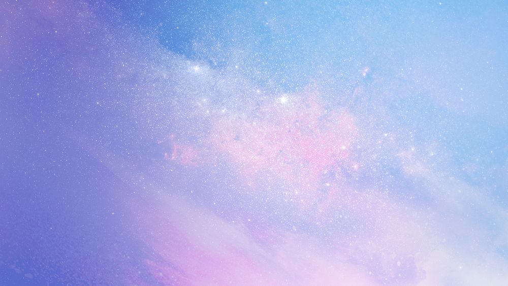 Pastel sky desktop wallpaper, aesthetic galaxy computer background 