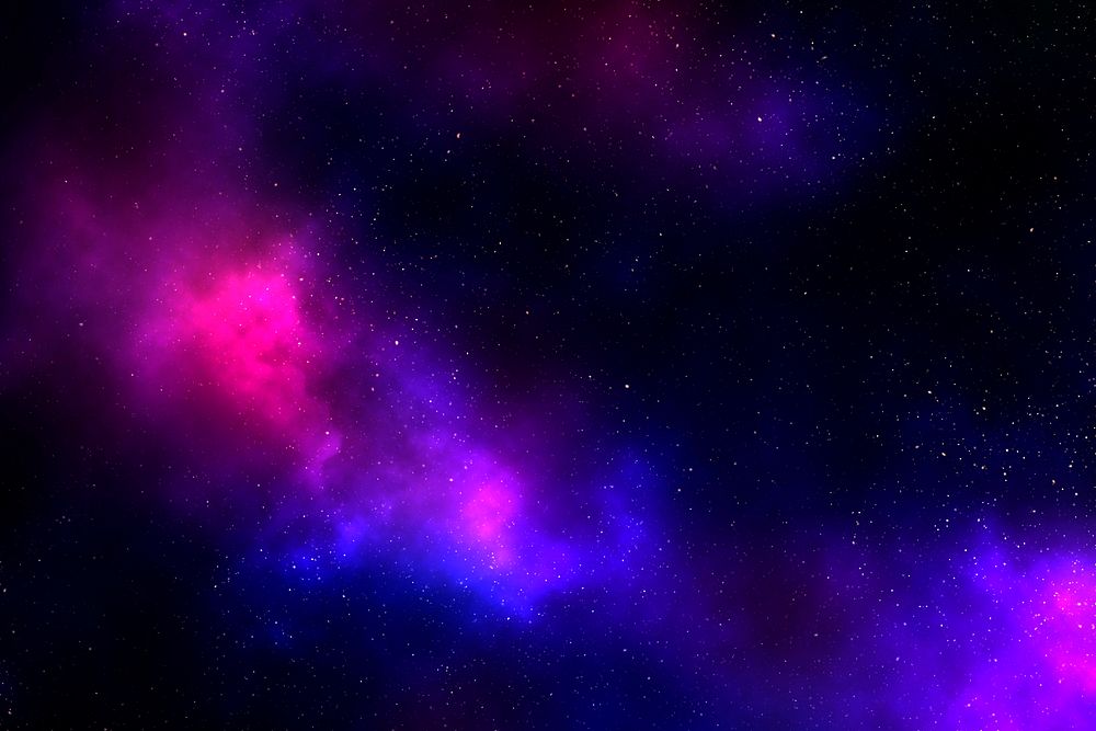 Dark pink and purple galaxy patterned background illustration
