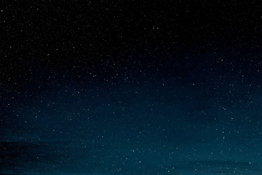 Starry night sky background illustration