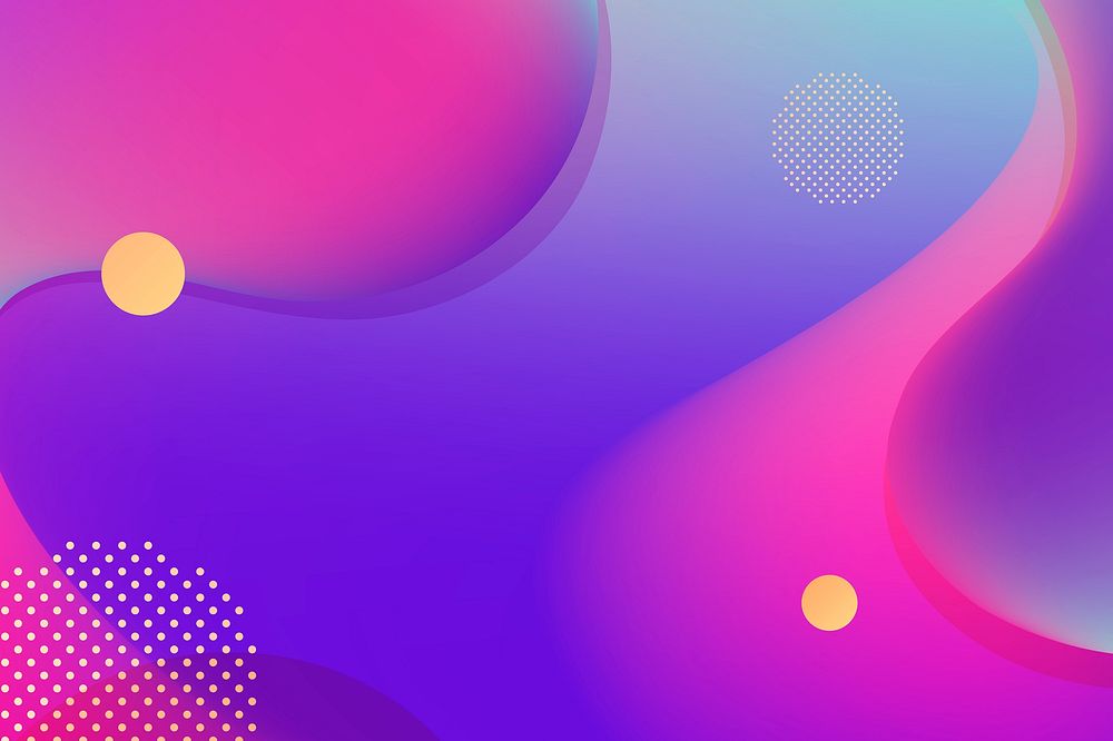 Pink and purple fluid gradient background with copy space vector
