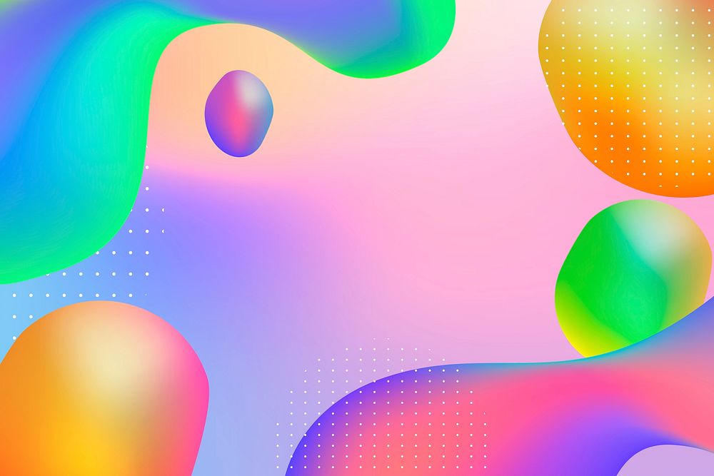 Colorful fluid gradient patterned background