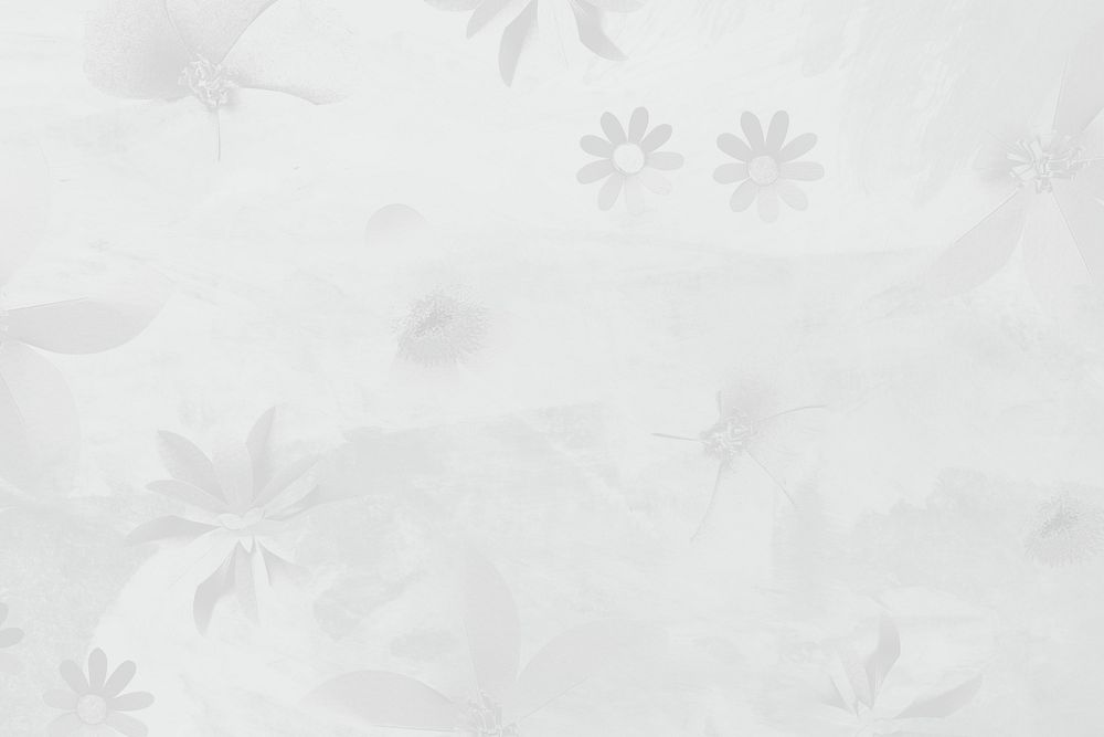 Gray floral background design resource
