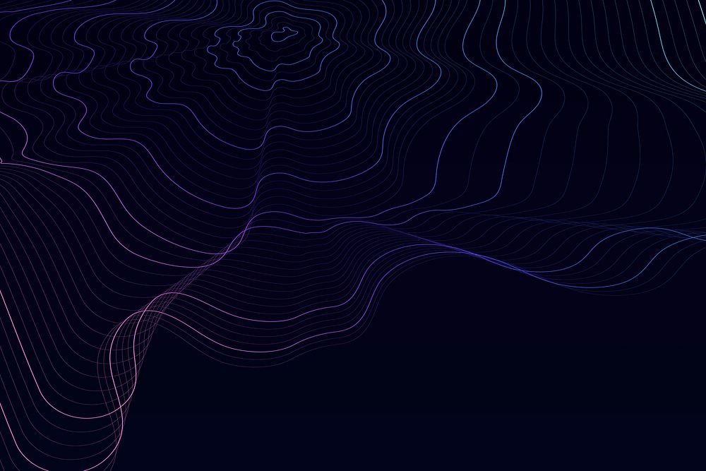 3D gradient contour line patterned background illustration
