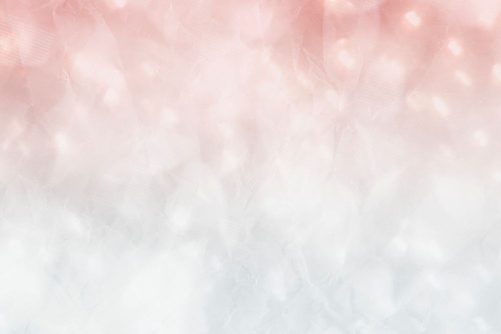 Glittery pink and white bokeh background illustration
