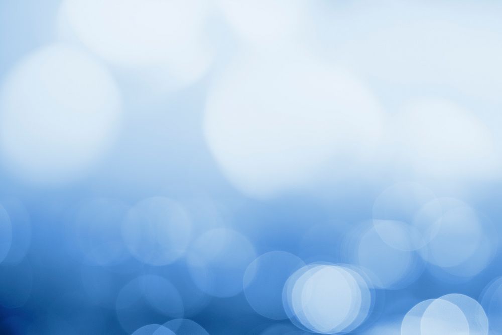 Bokeh lights on blue background