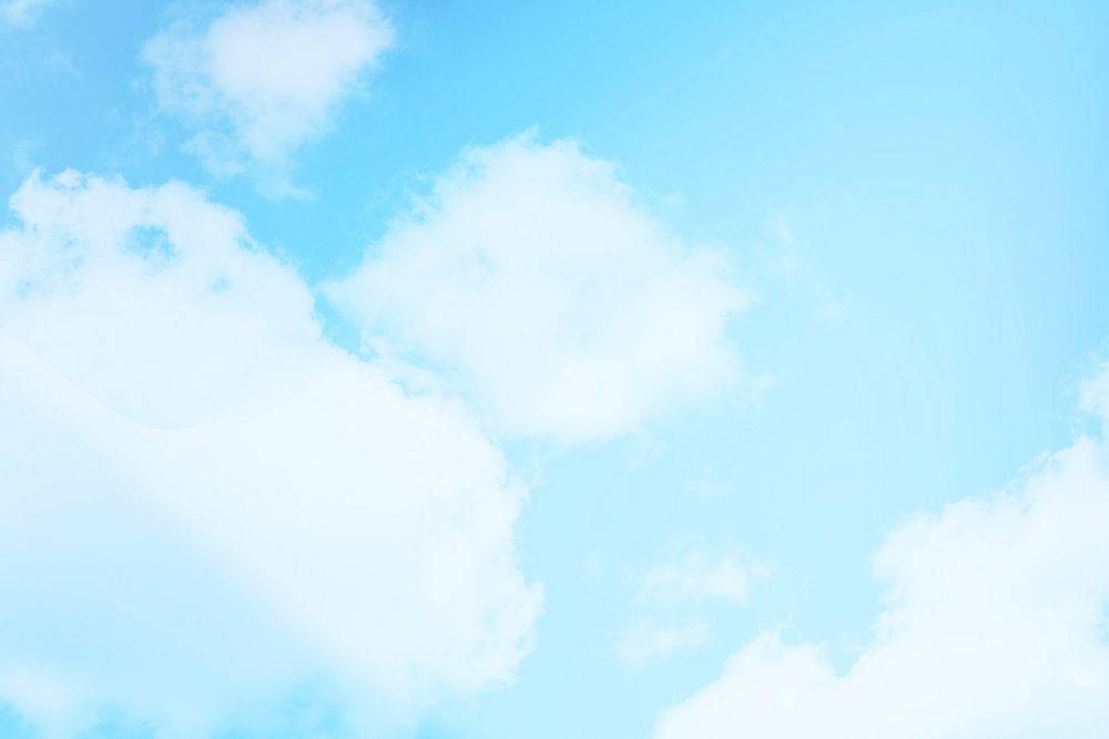 Cloud patterned blue sky background