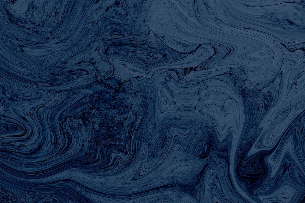 Blue marbled acrylic paint background