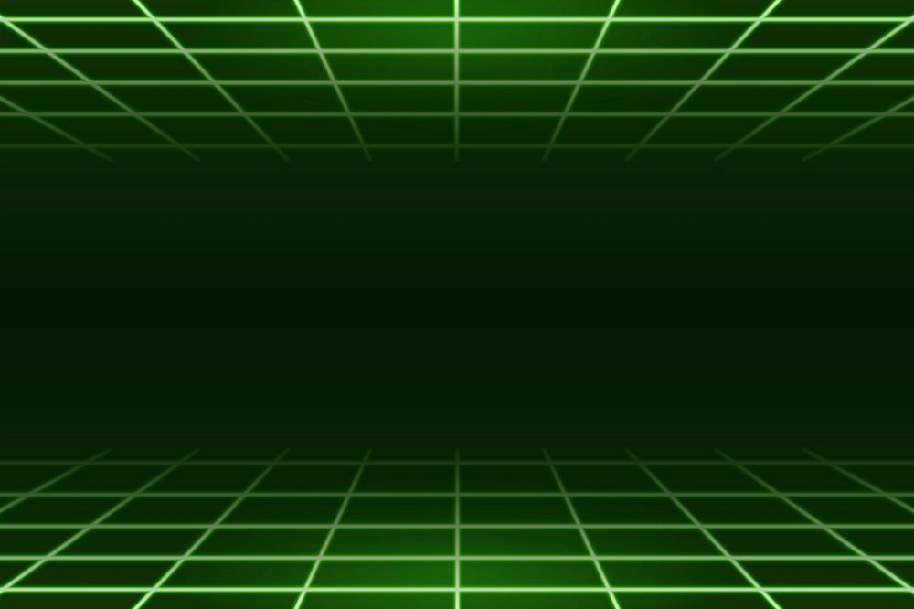 Ombre green grid pattern on a dark background