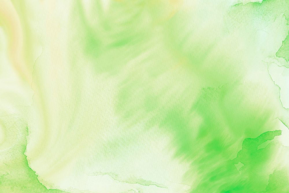 Yellowish green watercolor textured background