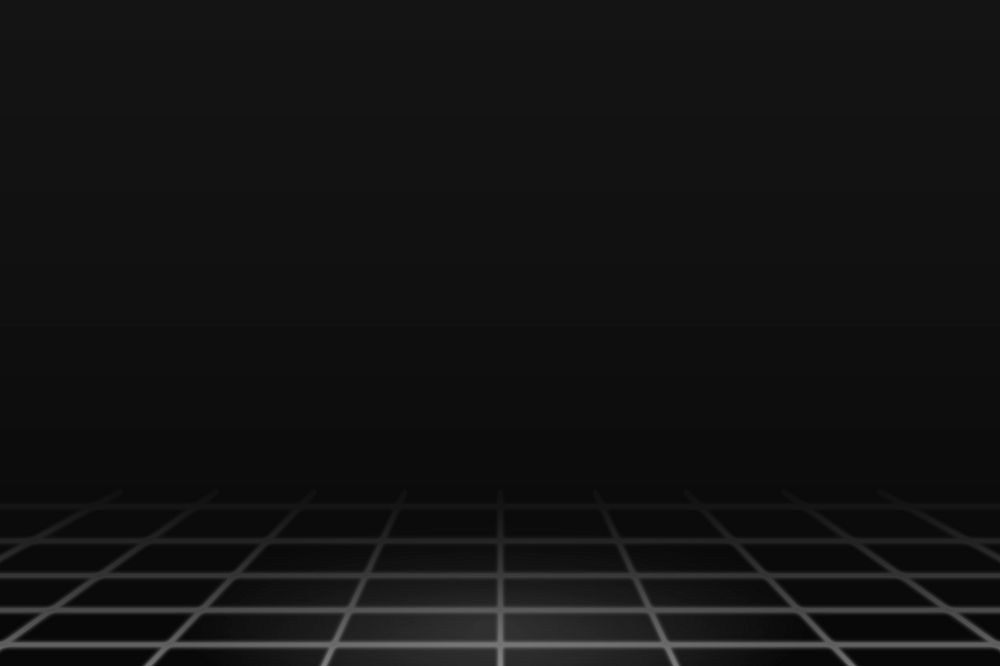 Gray grid line pattern on a black background vector