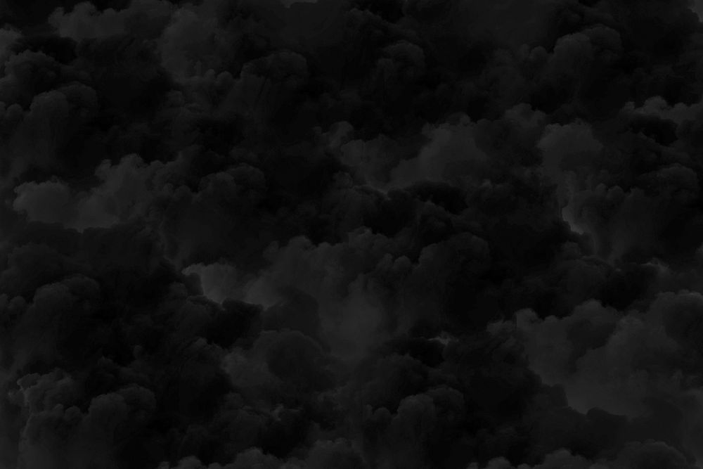 Black cloud patterned background