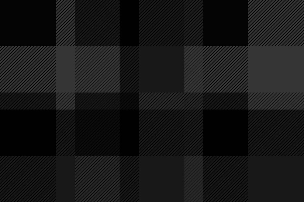 Black and gray plaid patterned background