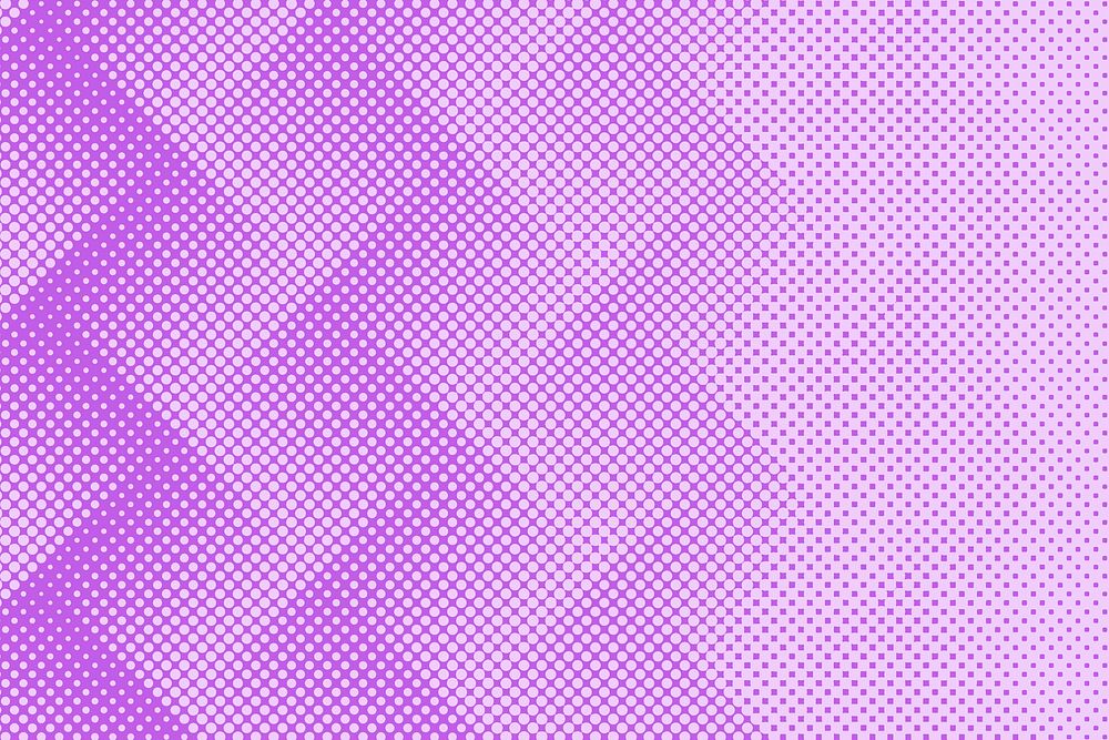 Halftone purple geometric patterned background