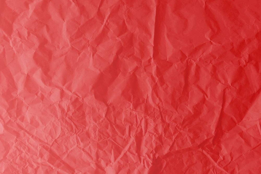 Red wrinkled paper patterned background