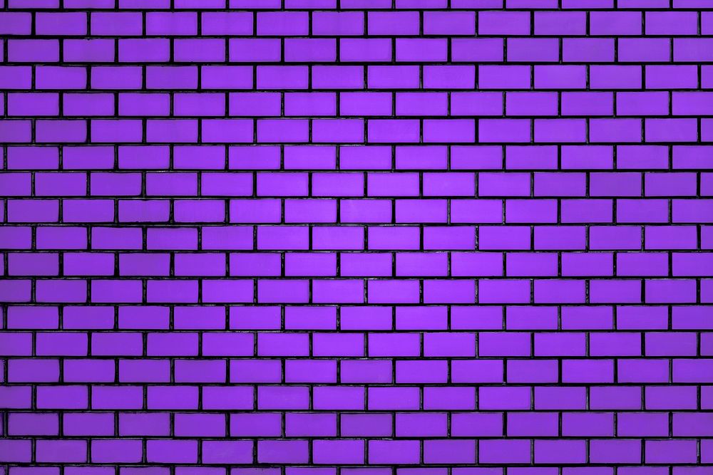 Purple brick wall pattern background
