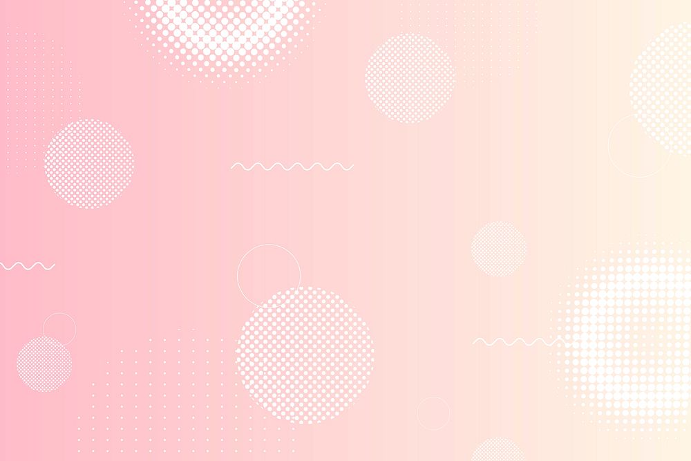 Pink Memphis style pattern background