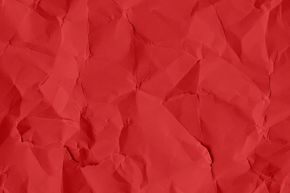 Red wrinkled paper pattern background