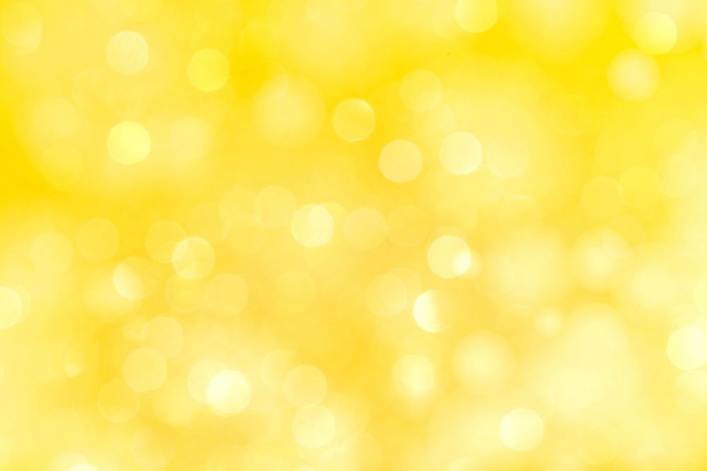 Yellow bokeh patterned background