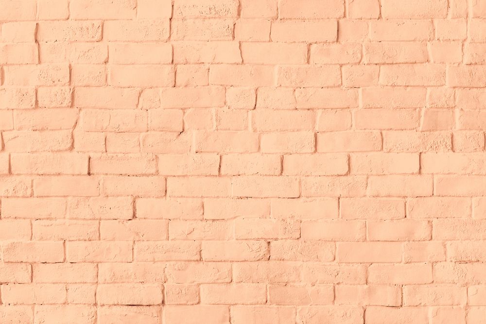 Beige brick wall pattern background