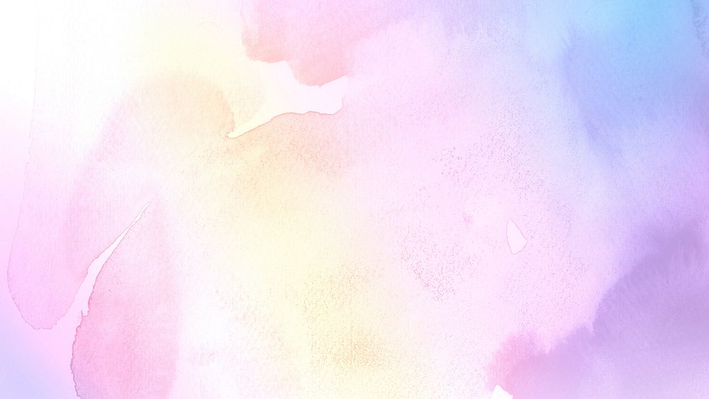 Pastel watercolor desktop wallpaper, aesthetic pink background 