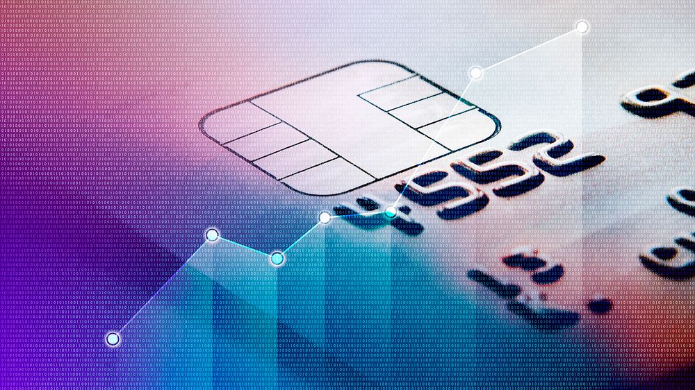 Close up of a credit card
