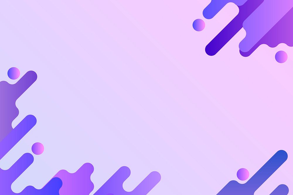 Purple fluid background frame vector