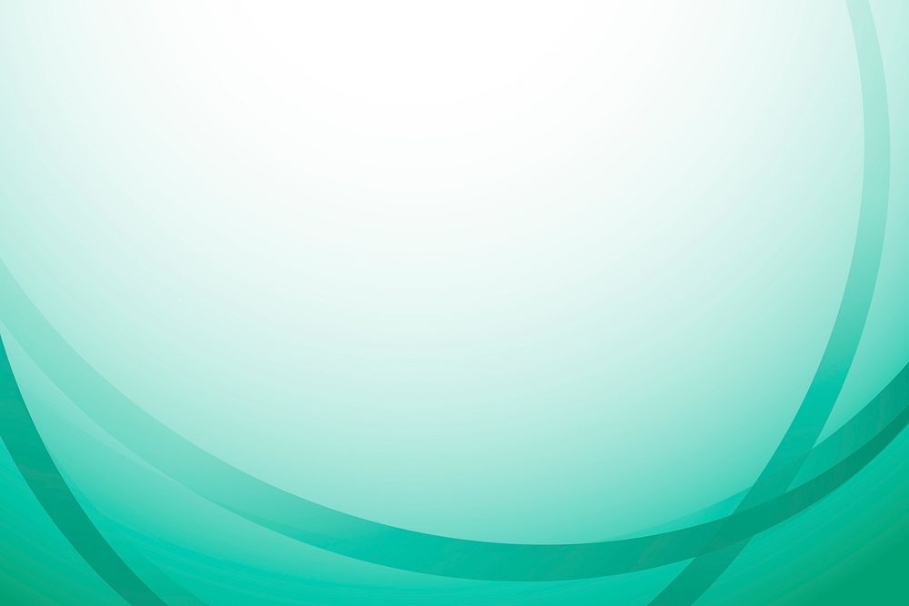 Teal green curve frame template vector