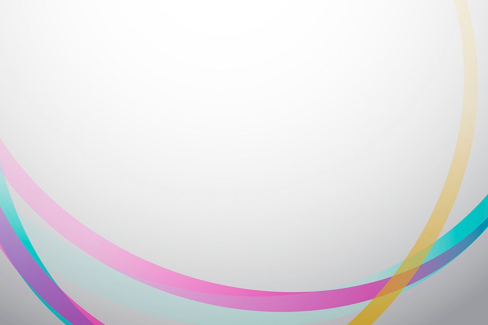 Colorful curve frame template vector