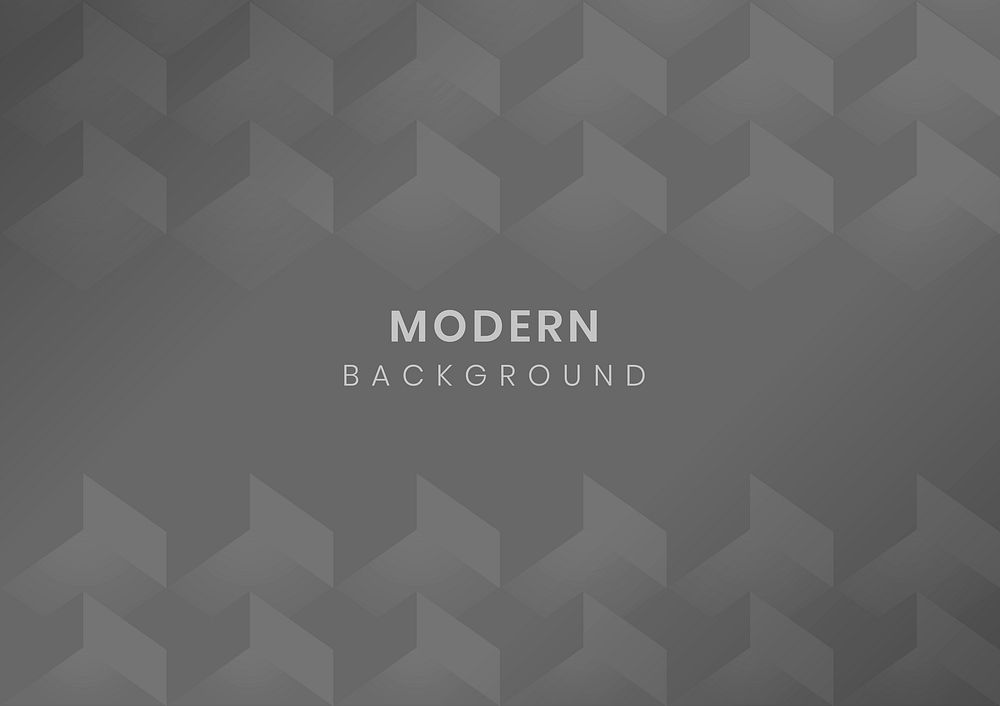 Gray modern background design vector