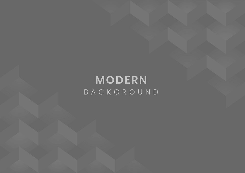 Gray modern background design vector