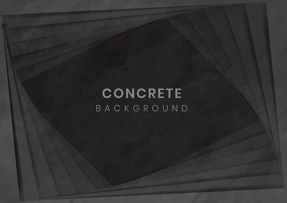 Black concrete background design vector