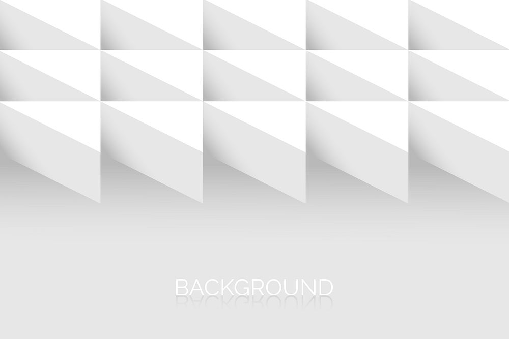 White geometric background design vector