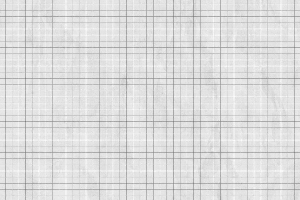 Crumpled gray grid paper textured background