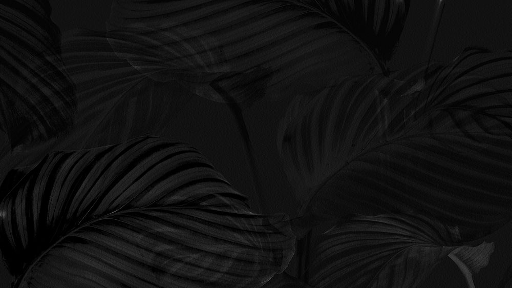Dark calathea leaves background design resource 