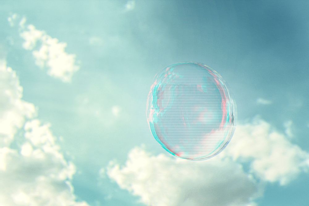 Bubble under the sunny skies
