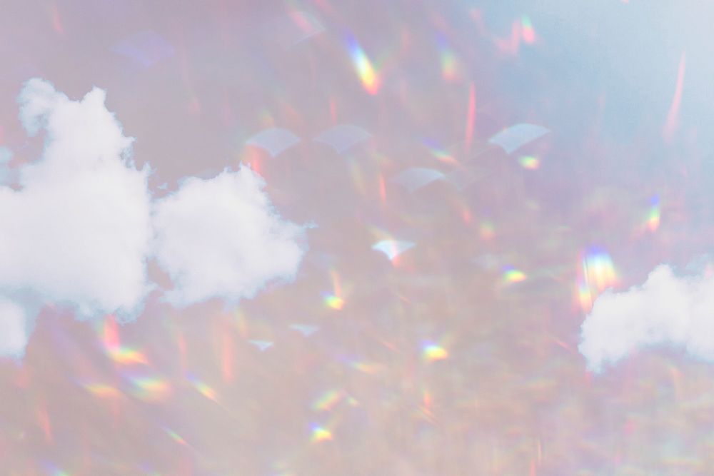 Shiny cloudy holographic background design