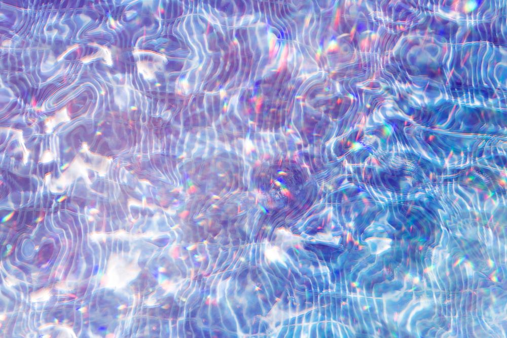 Shiny blue water reflecting the light background design