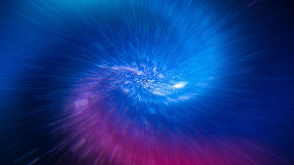 Dark blue rays galaxy background design